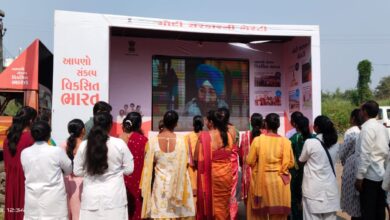 રથના ભવ્ય સ્વાગત સાથે કલ્યાણકારી યોજનાઓના લાભોનું વિતરણ કરાયું