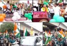 10 km long Grand Tricolor Yatra celebration of Kargil Victory Day in Surat