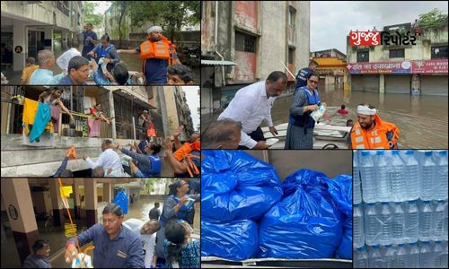 MLA Sangeetaben Patile Mithi Khadi, Parvat Patiya area flooded due to heavy rains visited