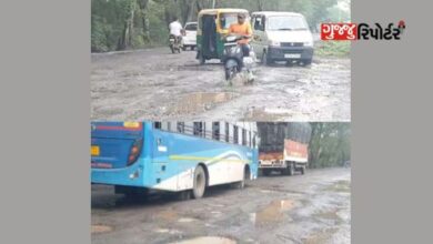 The state highway connecting Ankleshwar to Maharashtra is in a worse condition
