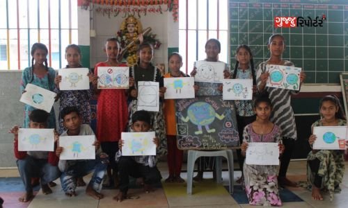 3000 students from 14 schools in Wagra celebrated Plastic Free Day under Adani Foundation's Upliftment Project.